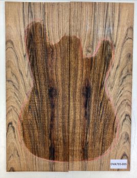 Preview: Top Ovangkol, 2-tlg., 9mm Einzelstück #005